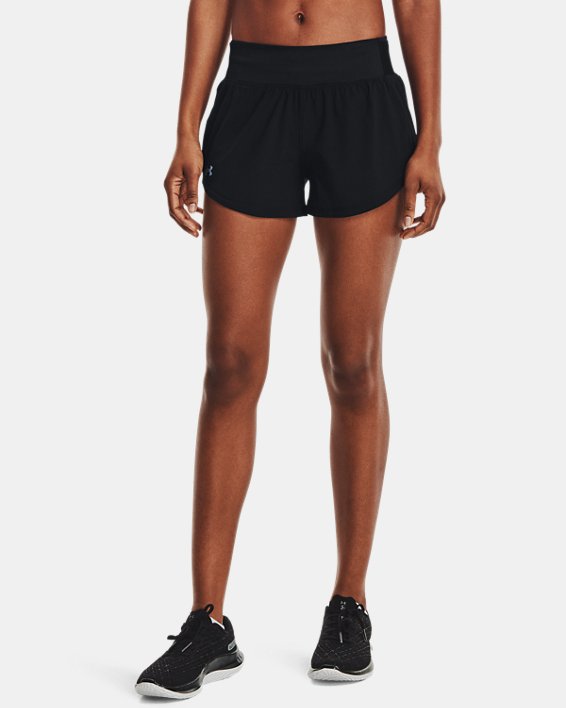 Dames Kleding voor voor Shorts Under Armour Synthetisch Damesshorts Ua Speedpocket in het Zwart 